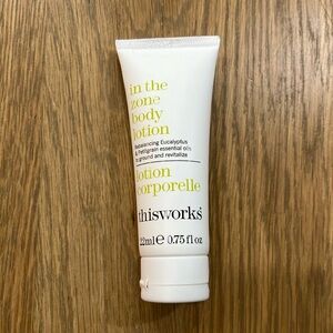 NWT Thisworks In The Zone Mini Travel Size Body Lotion